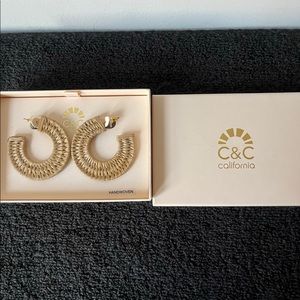 C&C California Handwoven Hoop Earrings